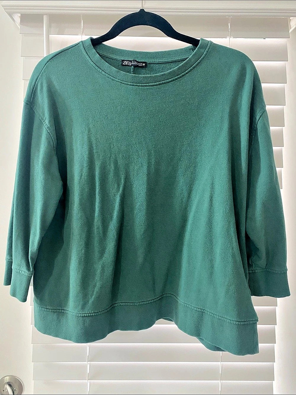 Zara Women's Cotton Sweatshirt Size Large